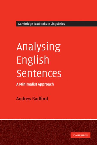 Analysing English Sentences A Minimalist Approach 1st Edition Andrew Radford