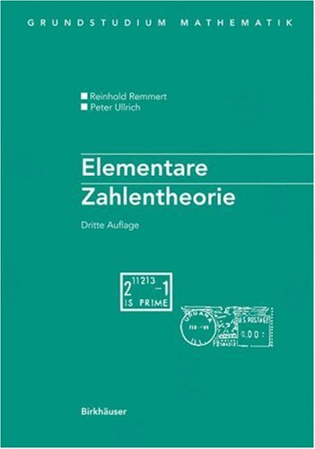 Elementare Zahlentheorie 3 Aufl Reinhold Remmert Peter Ullrich