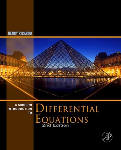 A Modern Introduction To Differential Equations 2nd Edition Henry J Ricardo
