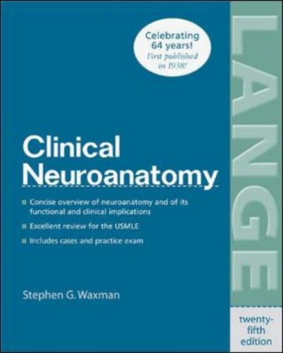 Clinical Neuroanatomy 25th Edition Stephen Waxman Stephen G Waxman