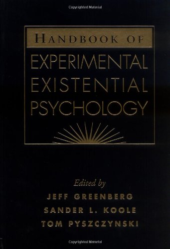 Handbook Of Experimental Existential Psychology 1st Edition Jeff Greenberg