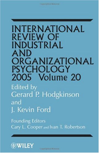 International Review Of Industrial And Organizational Psychology Gerard P Hodgkinson