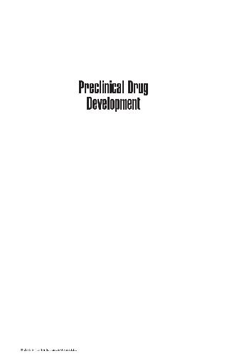 Preclinical Drug Development 1st Edition Mark C Rogge David R Taft