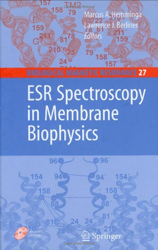 Esr Spectroscopy In Membrane Biophysics 1st Edition Marcus A Hemminga