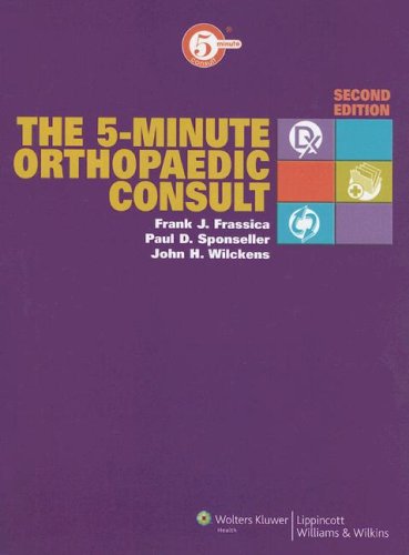 The The 5minute Orthopaedic Consult Second Frank J Frassica