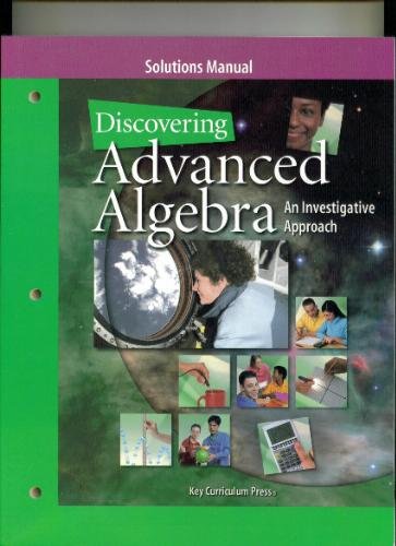 Discovering Advanced Algebra Investigative Approach 1st Ellen Bracken