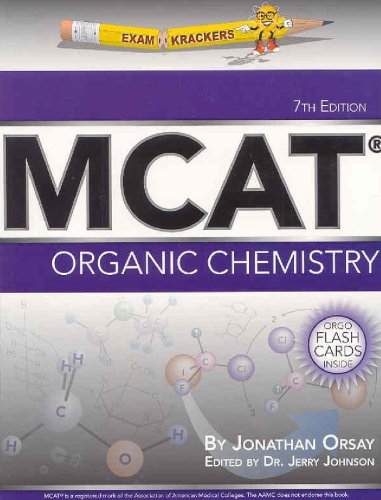 Examkrackers Mcat Organic Chemistry 7th Edition Jonathan Orsay
