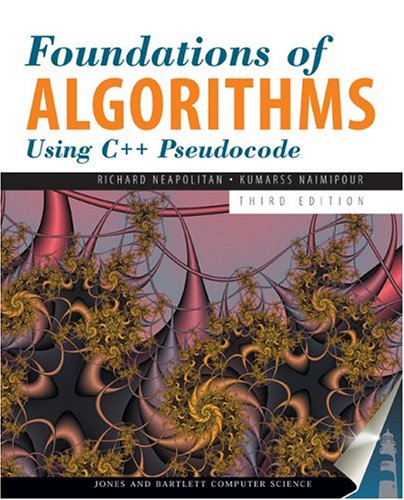 Foundations Of Algorithms Using C Pseudocode 3rd Edition Richard Neapolitan