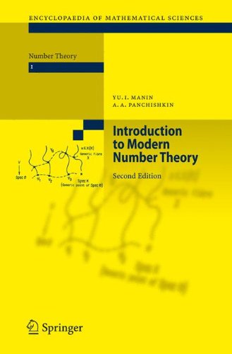 Introduction To Modern Number Theory 2nd Ed 2005 Corr 2nd Printing Yu I Manin