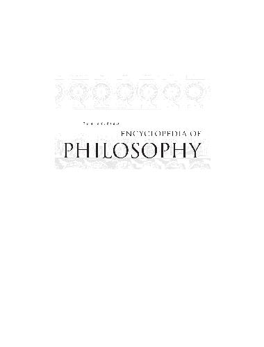 Encyclopedia Of Philosophy 2nd Ed Volume 9 Shaftesburyzubiri 2nd Donald M Borchert Ed