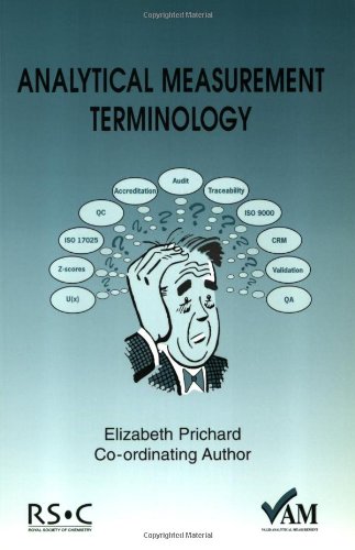 Analytical Measurement Terminology Handbook Of Terms Used In Quality Assurance Of Analytical Measurement 1st Edition E Prichard