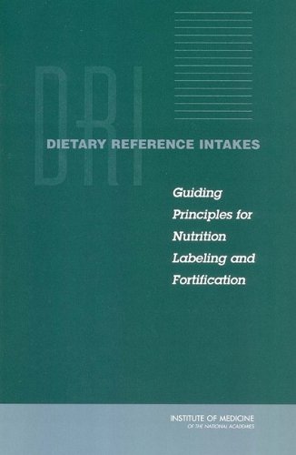 Dietary Reference Intakes Dri Guiding Principles For Nutrition Labeling And Fortification 1st Edition Institute Of Medicine Of The National Academies
