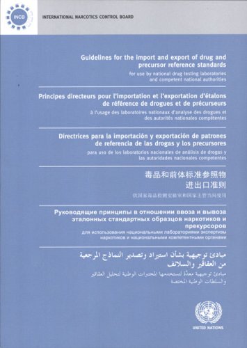 Guidelines For The Import And Export Of Drug And Precursor Reference Standards For Use By National Drug Testing Laboratories And Competent National Authorities 1st Edition United Nations