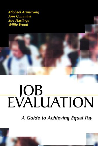 Job Evaluation A Guide To Achieving Equal Pay 1st Edition Michael Armstrong