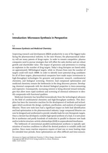 Microwaves In Organic And Medicinal Chemistry 1 C Oliver Kappe
