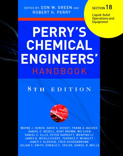 Perrys Chemical Engineers Handbook Section 18 8th Edition David Dickey