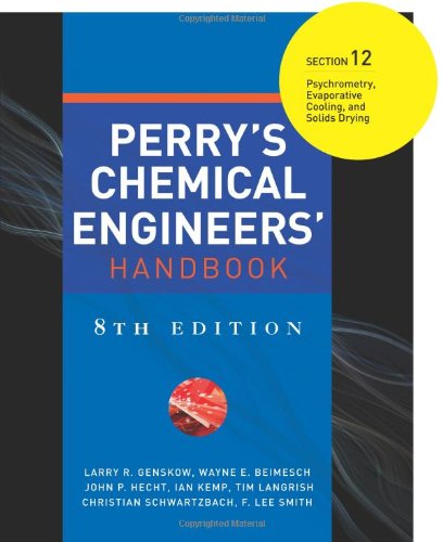 Perrys Chemical Engineers Handbook Section 12 8th Edition Larry R Genskow