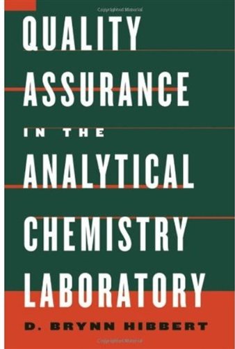 Quality Assurance In The Analytical Chemistry Laboratory D Brynn Hibbert