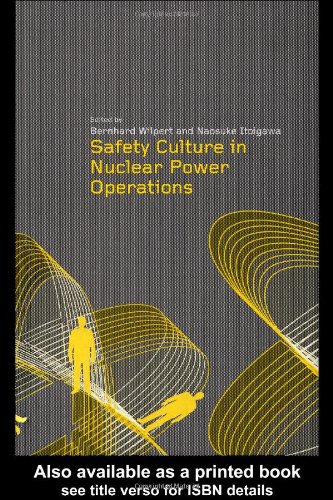 Safety Culture In Nuclear Power Operations 1st Bernhard Wilpert
