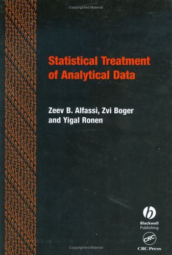 Statistical Treatment Of Analytical Data 1st Edition Zeev Alfassi
