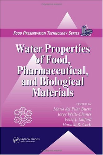 Water Properties Of Food Pharmaceutical And Biological Materials 1st Edition Maria Del Pilar Buera