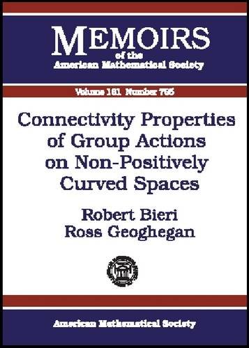 Connectivity Properties Of Group Actions On Nonpositively Curved Spaces Robert Bieri