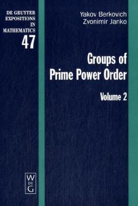 Groups Of Prime Power Order Berkovich Yakov