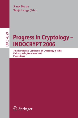 Progress In Cryptology Indocrypt 2006 7th International Conference On Cryptology In India Kolkata India December 1113 2006 Proceedings 1st Edition James L Massey Auth