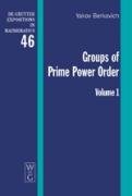 Groups Of Prime Power Order Berkovich Yakov