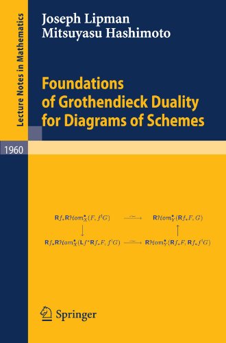 Foundations Of Grothendieck Duality For Diagrams Of Schemes 1st Edition Joseph Lipman