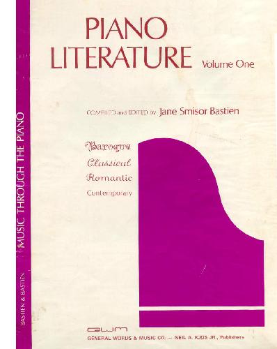Music Through The Piano Piano Literature Vol 1 Jane Bastien