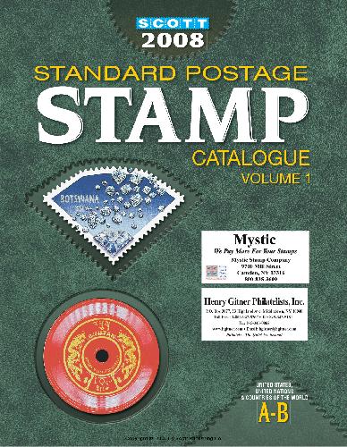 2008 Standard Postage Stamp Catalogue Volume 1 164th Edition James E Kloetzel