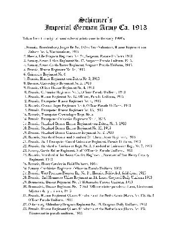 The Imperial German Army 18901914