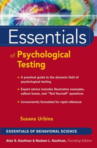 Essentials Of Psychological Testing 1st Edition Susana Urbina