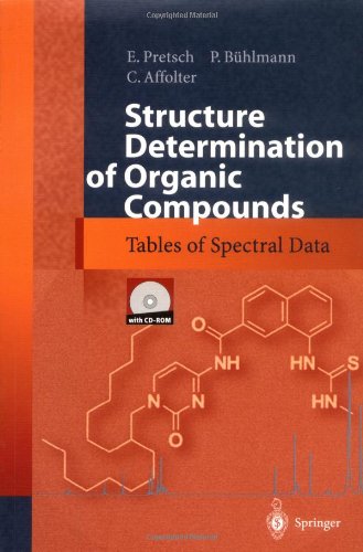 Structure Determination Of Organic Compounds Tables Of Spectral Data Numeric Data E Pretsch