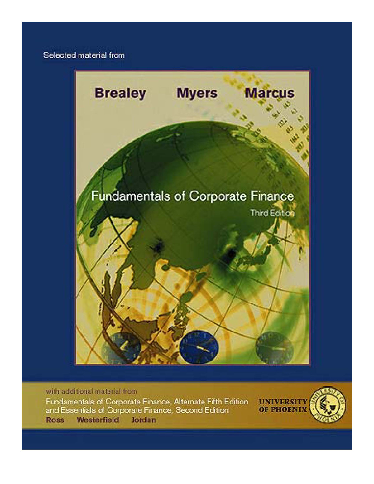 Fundamentals Of Corporate Finance 3e 5th Edition Richard Brealey