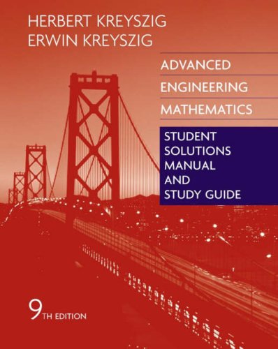 Advanced Engineering Mathematics Solutions Manual 9 Sol Mn Erwin Kreyszig