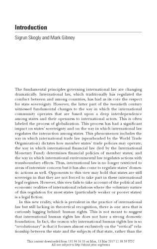 Universal Human Rights And Extraterritorial Obligations Mark Gibney Sigrun Skogly Eds