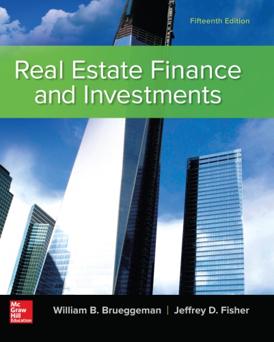 Real Estate Finance And Investments 15th Ed Bruggeman William B Fisher