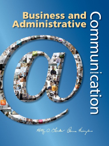 Business And Administrative Communication Eleventh Edition Donna S Kienzler