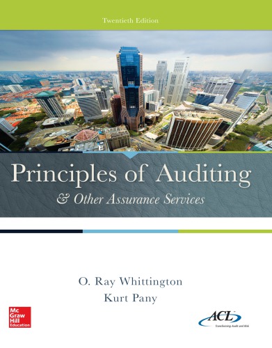 Principles Of Auditing Other Assurance Services 20 Edition Pany