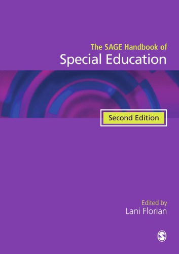 The Sage Handbook Of Special Education Hardcover Lani Florian