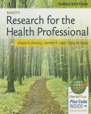 Research For The Health Professional Paperback Diana M Bailey