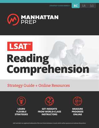 Lsat Reading Comprehension Strategy Guide Online Tracker Paperback Manhattan Prep