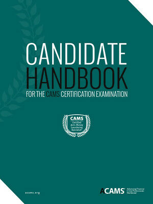 Study Guide For The Cams Certification Examination 6th Association Of Certified Antimoney Laundering Specialists