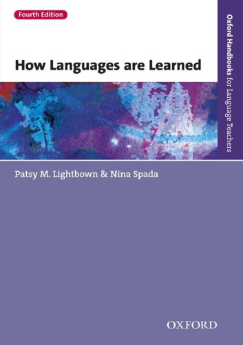 How Languages Are Learned 4th Patsy M Lightbown Nina Spada