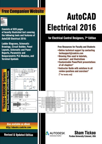 Autocad Electrical 2016 For Electrical Control Designers 7th Sham Tickoo