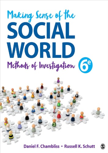 Making Sense Of The Social World Methods Of Investigation Paperback Daniel F Chambliss Russell K Schutt