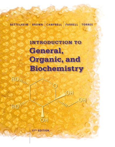 Introduction To General Organic And Biochemistry 11th Edition Frederick A Bettelheim
