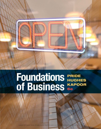 Foundations Of Business 6th William M Pride